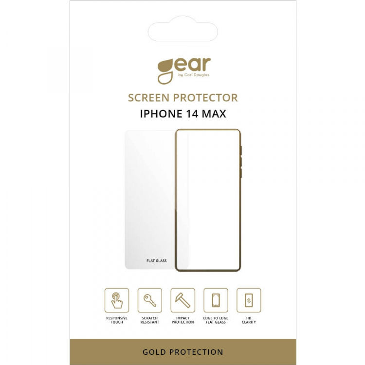 Gear Skjermbeskytter 2.5D Gold Case Friendly - iPhone 14 Plus