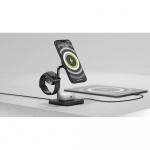 Zens Trådløs Lader 4-i-1 Magnetisk + Ur Svart