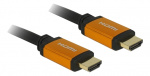 DeLOCK Høyhastighets HDMI-kabel 48 Gbps 8K 60 Hz 1 m, svart/gullfarget