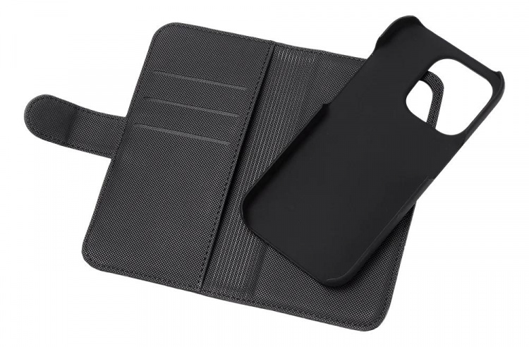 DELTACO lommebokveske 2-i-1, iPhone 14 Plus magnetisk skall, svart