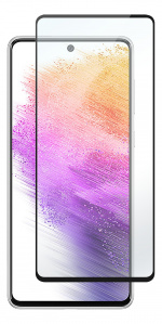 DELTACO skjermbeskytter til Samsung Galaxy A73, 2,5D herdet glass, 9H hardhet