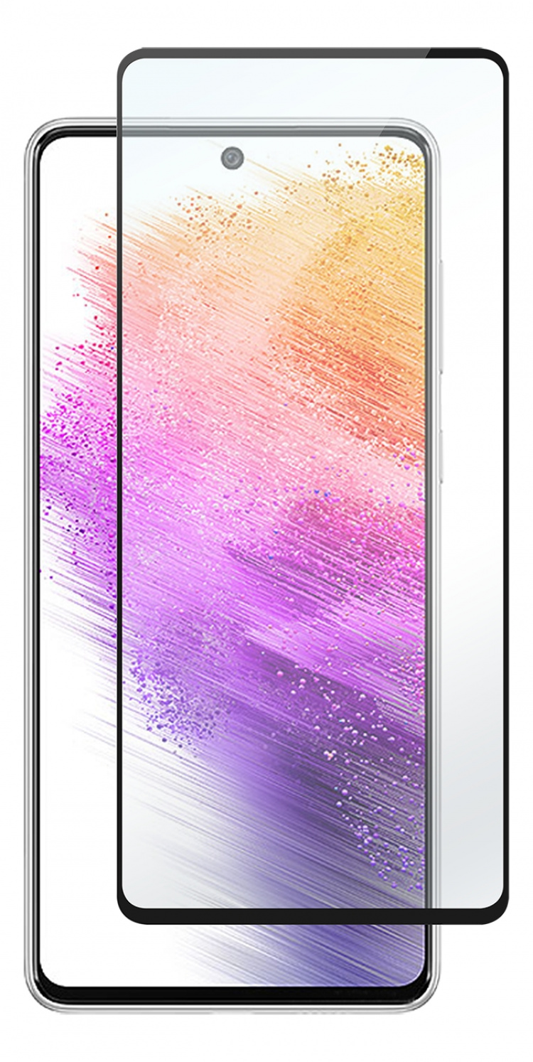 DELTACO skjermbeskytter til Samsung Galaxy A73, 2,5D herdet glass, 9H hardhet