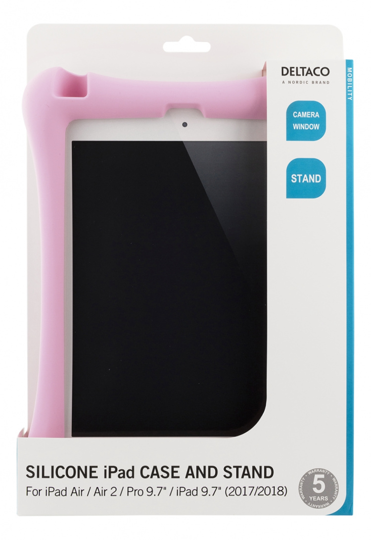 DELTACO Silikonetui, iPad Air/2, iPad Pro 9,7