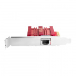 Asus Nettverksadapter, 10 Gbps, Windows og Linux, RJ45, QoS, kjøleribbe, rød Asus Nettverksadapter, 10 Gbps, Windows og Linux, RJ45, QoS, kjøleribbe, rød