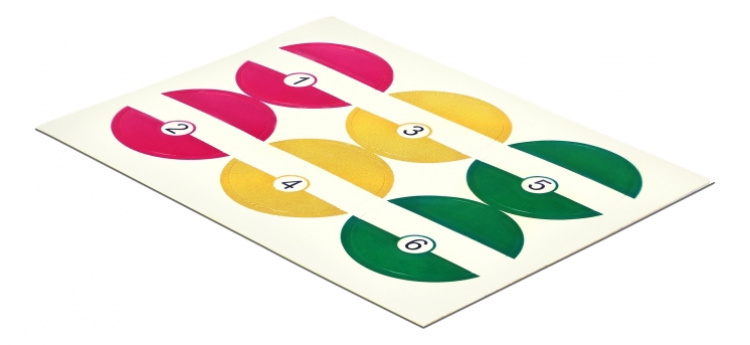 DeLOCK Kabelmarkørklemmer, 4-pk, blå/gul/rød/grønn, 3,5 mm