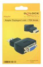 DeLOCK Adapter Displayport 1.1 hann > VGA hunn svart