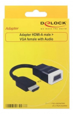 DeLOCK Adapter HDMI-A hann > VGA hunn med lyd