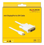 DeLOCK Kabel mini DisplayPort hann til DVI 24+1 hann 2 m