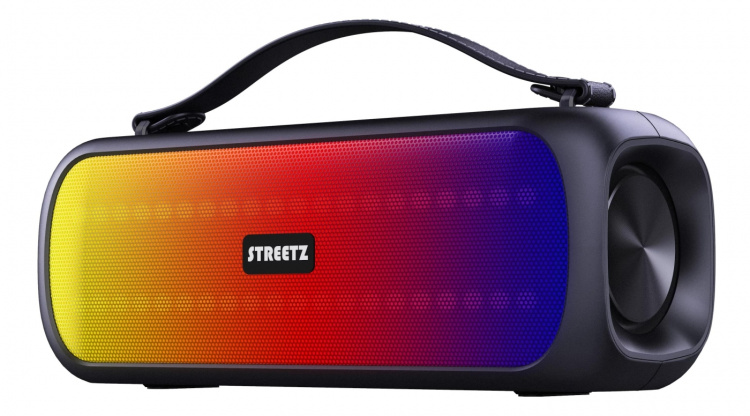 Streetz B200 Boombox 2x 7,5 W, IPX5, AUX, USB flash, LED, svart Streetz B200 Boombox 2x 7,5 W, IPX5, AUX, USB flash, LED, svart