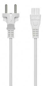 DELTACO Jordet enhetskabel, rett CEE 7/7 > IEC 60320 C5, 0,5 m