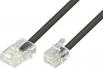 DELTACO modulkabel, 8P4C(RJ45) til 6P4C(RJ11),3m,svart