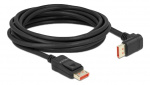 DeLOCK DisplayPort-kabel hann rett til hann 90° nedover 8K 60Hz 5m, svart