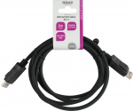 DELTACO DisplayPort-kabel, 1m, 8K, DP 1.4, DSC 1.2, LSZH svart