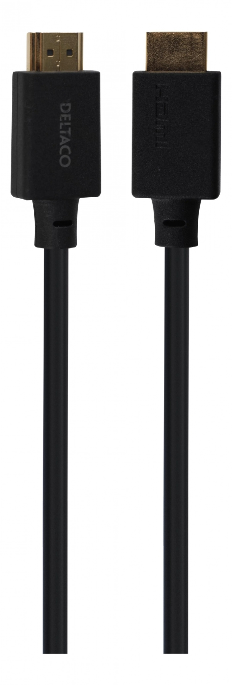 DELTACO DisplayPort-kabel, 2m, 8K, DP 1.4, DSC 1.2, LSZH svart