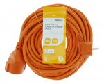 DELTACO Forlengelseskabel, innendørs bruk, jordet, IP20, 20 m, Oransje