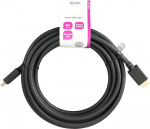 DELTACO Ultra High Speed HDMI-kabel, 4m, eARC, QMS, 8K 60Hz, 4K 120Hz, LSZH, svart