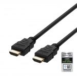 DELTACO Ultra High Speed HDMI-kabel, 5 m, eARC, QMS, 8K ved 60 Hz, 4K ved 120 Hz, svart DELTACO Ultra High Speed HDMI-kabel, 5 m, eARC, QMS, 8K ved 60 Hz, 4K ved 120 Hz, svart