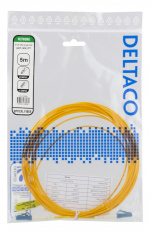DELTACO OS2 Fiberkabel, LC - LC, simplex, singlemode, UPC, 5m