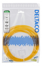 DELTACO OS2 Fiberkabel, LC - LC, simplex, singlemode, UPC, 8m