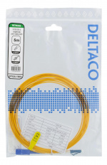 DELTACO OS1/2 Fiberkabel, LC - SC, 9/125, singlemode, LSZH, 5m
