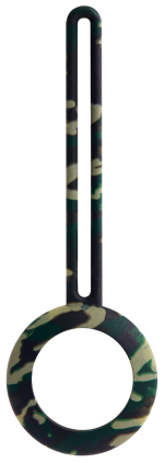 DELTACO Apple AirTag-etui, silikon, kamuflasje