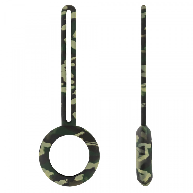 DELTACO Apple AirTag-etui, silikon, kamuflasje