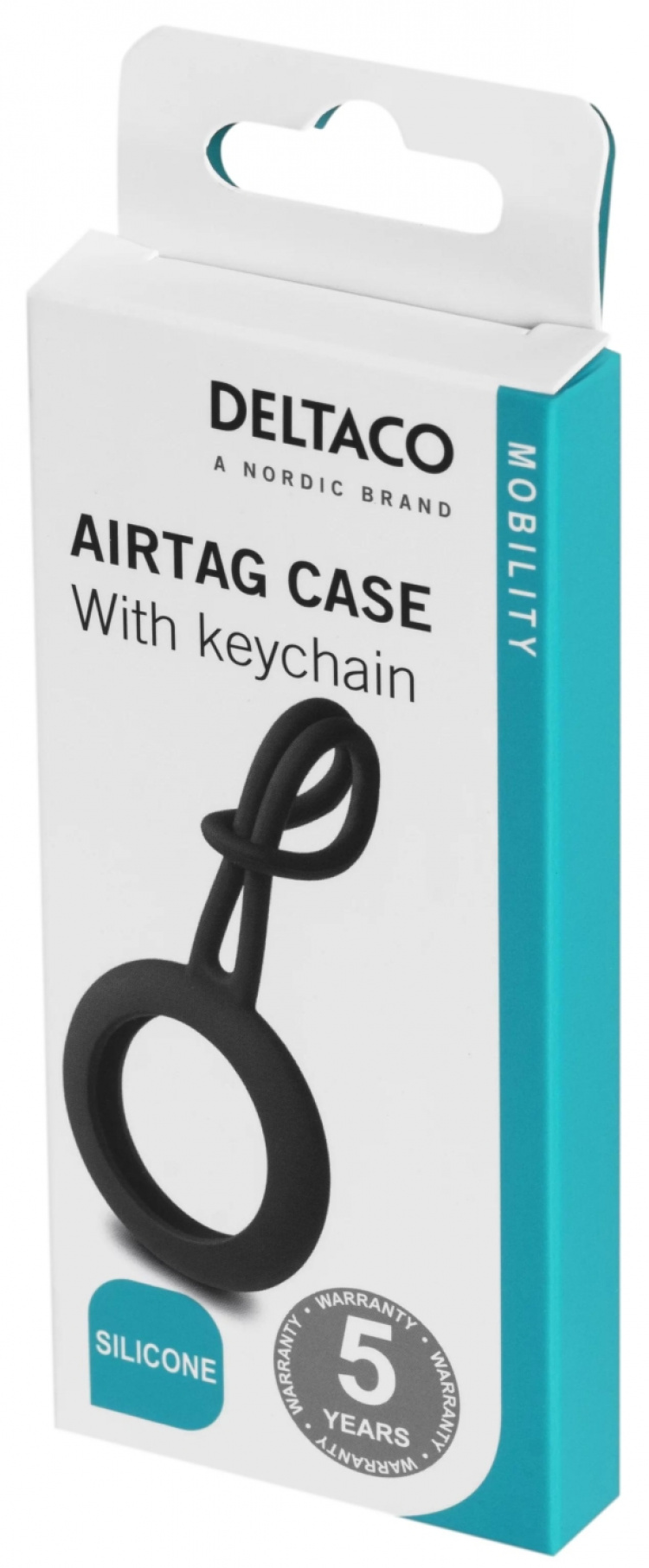 DELTACO Apple AirTag-etui, silikon, kamuflasje