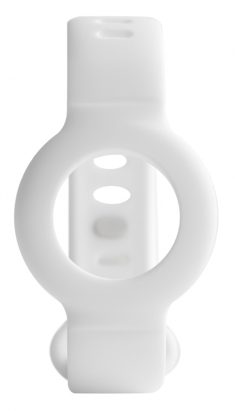 DELTACO Apple AirTag, Silikonarmbånd, hvit