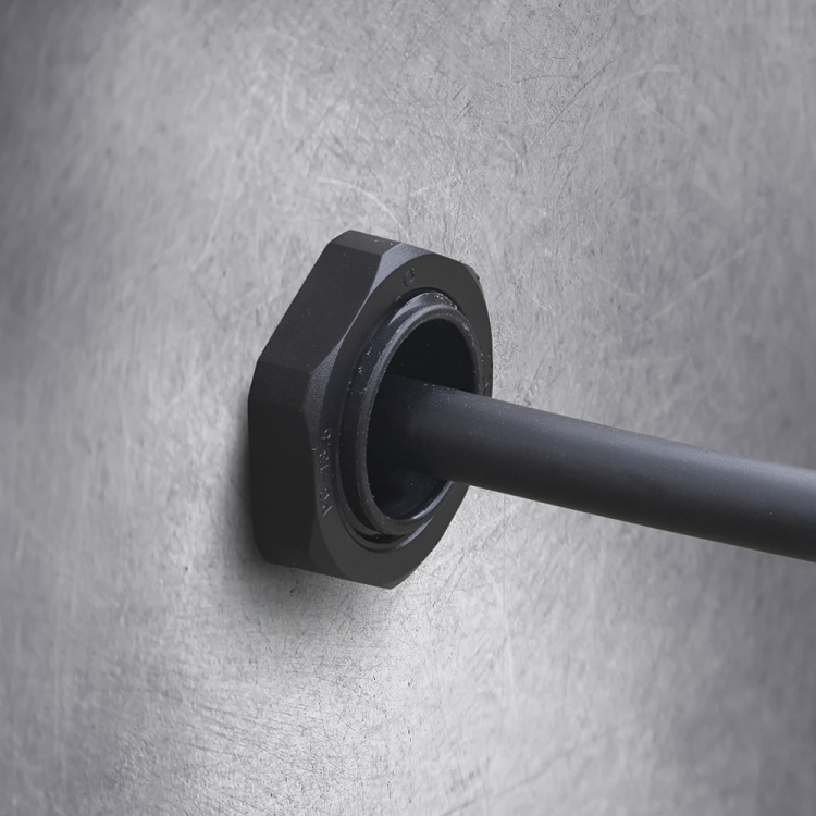 DELTACO S/FTP Cat6a patchkabel, 3m, IP68, PG13.5, svart