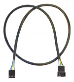 DELTACO Forlengelseskabel for 4-pinners vifter 0,6 m, svart