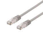 DELTACO U/FTP Cat6a patchkabel, LSZH, 0,3m, Grey