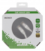 DELTACO U/UTP Cat6 patchkabel, 15 m, 250 MHz, Delta, LSZH, hvit DELTACO U/UTP Cat6 patchkabel, 15 m, 250 MHz, Delta, LSZH, hvit