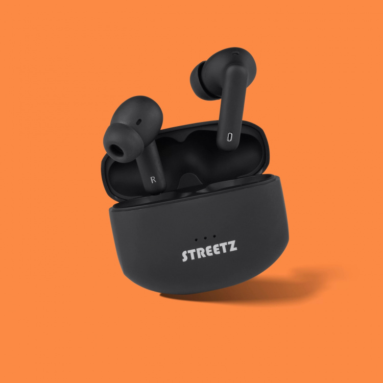 Streetz Ekte trådløs stereo, aktiv støyreduksjon (ANC), in-ear, matt svart