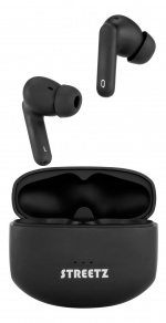 Streetz Ekte trådløs stereo, aktiv støyreduksjon (ANC), in-ear, matt svart