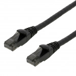 DELTACO Høyfleksibel U/UTP Cat.6 patchkabel, 24AWG, TPE, 1m, svart