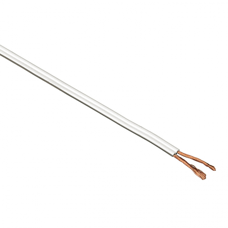 Hama Högtalarkabel 2x0.75 mm2 25p Bulk Vit 10m