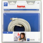 Hama Kabel Antenn 75dB Vit 15m