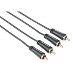Hama audiokabel 2xRCA-2xRCA Svart 3m