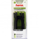 Hama audiokabel 2xRCA-2xRCA forlengning Gull Svart 3m Hama audiokabel 2xRCA-2xRCA forlengning Gull Svart 3m