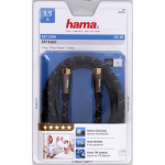 Hama Antennekabel SAT 120dB F plug-F plug 1.5 m Svart PC