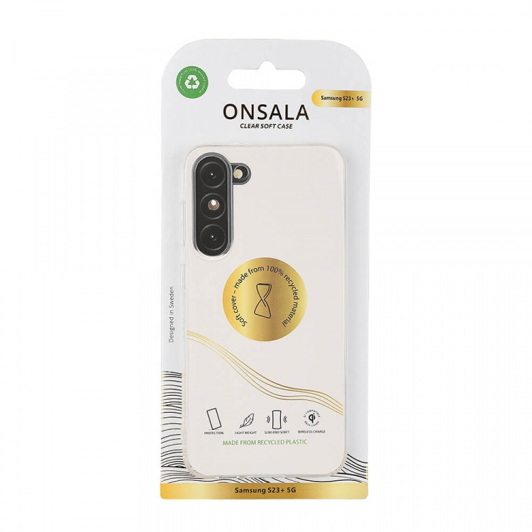 Onsala Mobildeksel Resirkulert TPU Transparent - Samsung Galaxy S23+ 5G Onsala Mobildeksel Resirkulert TPU Transparent - Samsung Galaxy S23+ 5G