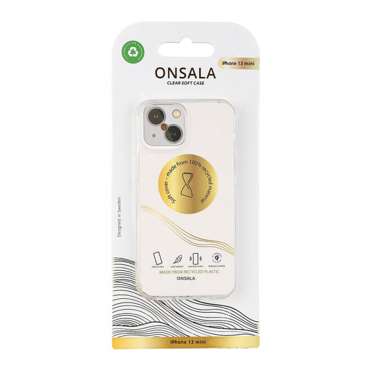 Onsala Mobildeksel Resirkulert TPU Transparent - iPhone 13 Mini Onsala Mobildeksel Resirkulert TPU Transparent - iPhone 13 Mini