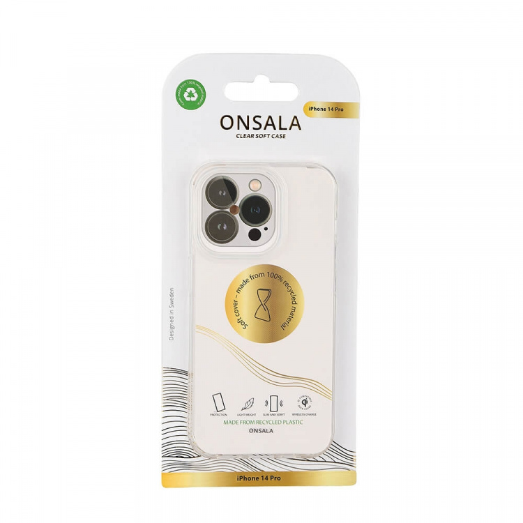 Onsala Mobildeksel Resirkulert TPU Transparent - iPhone 14 Pro Onsala Mobildeksel Resirkulert TPU Transparent - iPhone 14 Pro