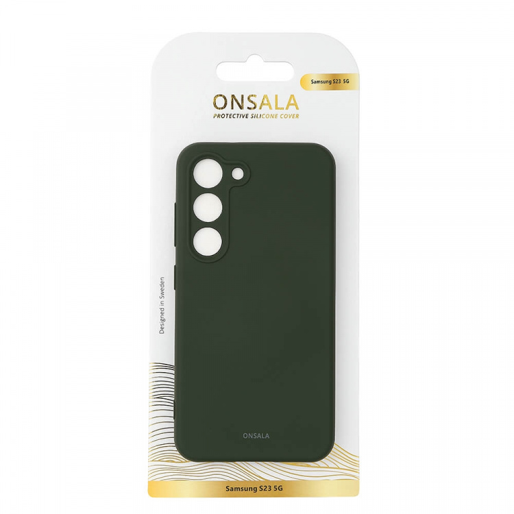 Onsala Mobildeksel Silikon Olive Green - Samsung S23 5G