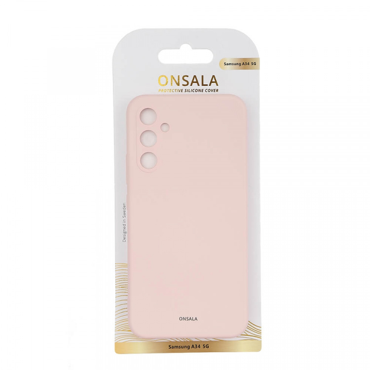 Onsala Mobildeksel Silikon Chalk Pink- Samsung Galaxy A34 5G Onsala Mobildeksel Silikon Chalk Pink- Samsung Galaxy A34 5G
