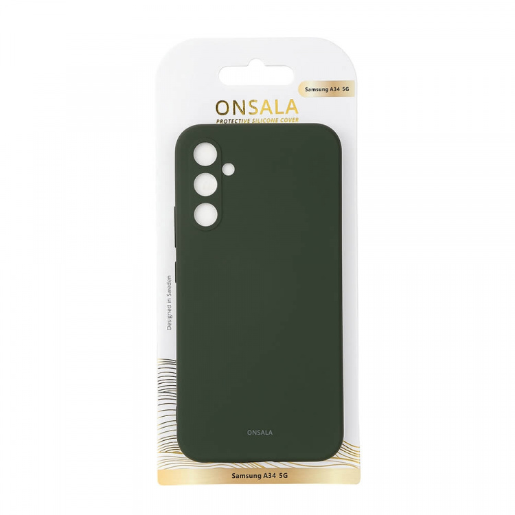 Onsala Mobildeksel Silikon Olive Green - Samsung Galaxy A34 5G
