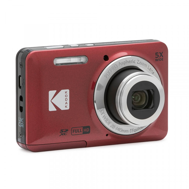 Kodak Digitalt Kamera Pixpro FZ55 CMOS 5x 16MP Rød