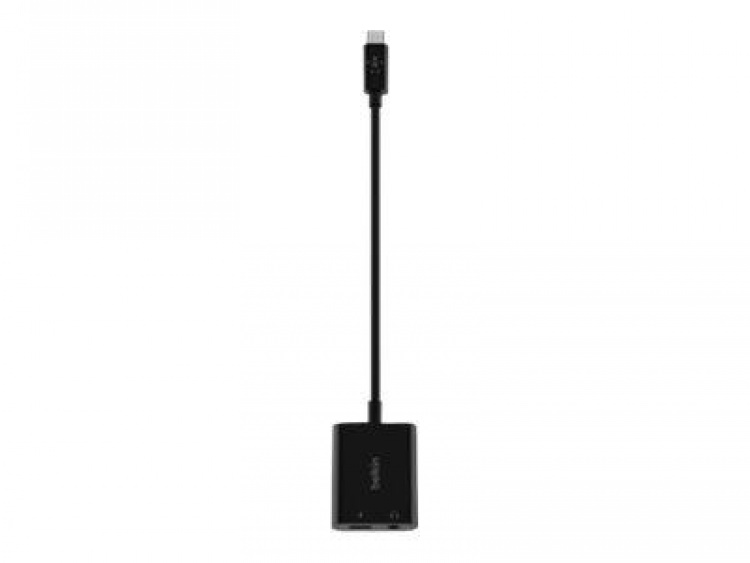 Belkin 3.5 mm lyd + USB-C-ladeadapter