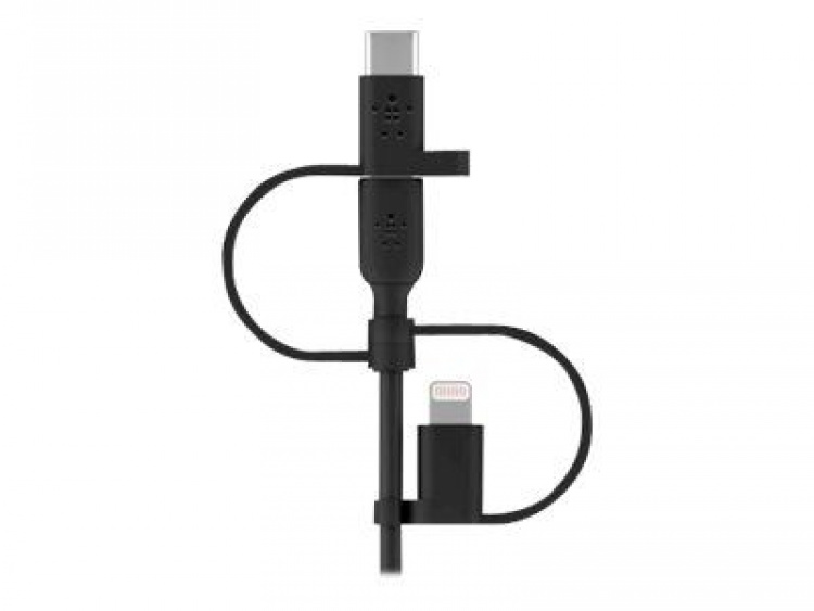 Belkin Boost 3 i 1-kabel, Lightning, Type C, Micro USB 