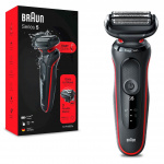 Braun Barbermaskin Shaver 51-R1000s Red